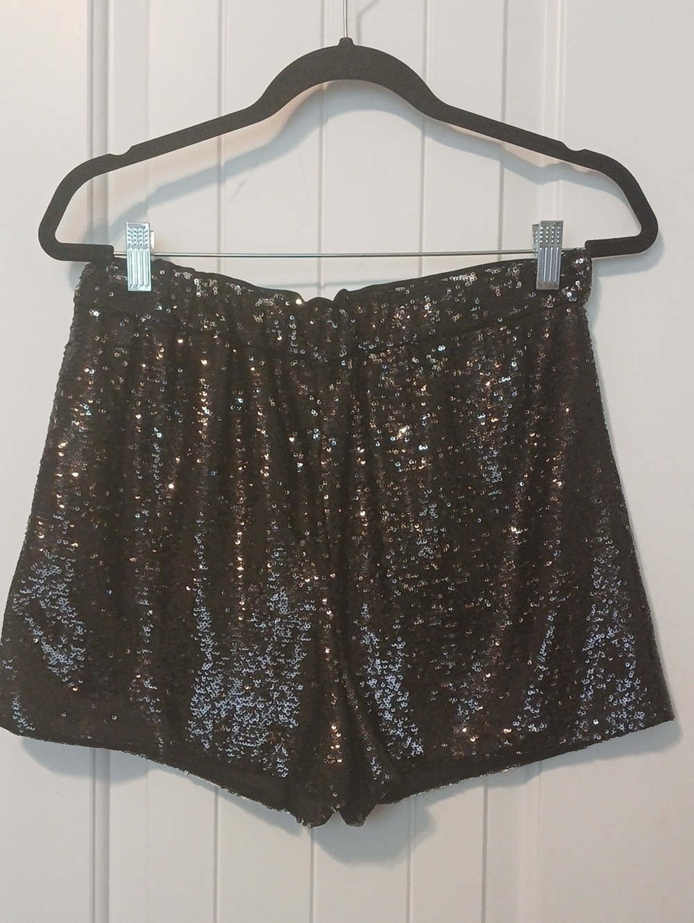 DO + BE Sequin Women's Shorts - Black NWT